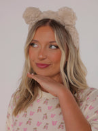 TEDDY HEADBAND - LATTE